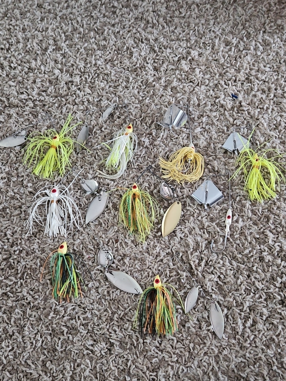 Assorted Spinnerbait Fishing Lures